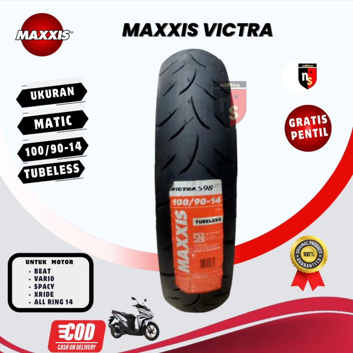 Ban Tubles Maxxis Victra Uk Ring Sudah Bonus Pentil Lazada