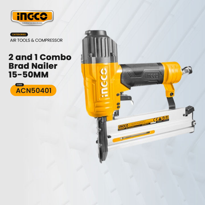 Ingco ACN50401 2 In 1 Combo Air Brad Nailer Gun Ga18 IHT Lazada PH