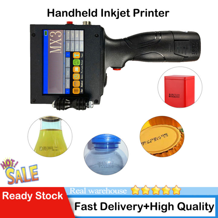 Led Handheld Inkjet Printer Intelligent Usb Production Date Food