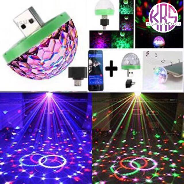 Korean Roewe LED Small Magic Ball Disco Party USB Colorful Neon Lights