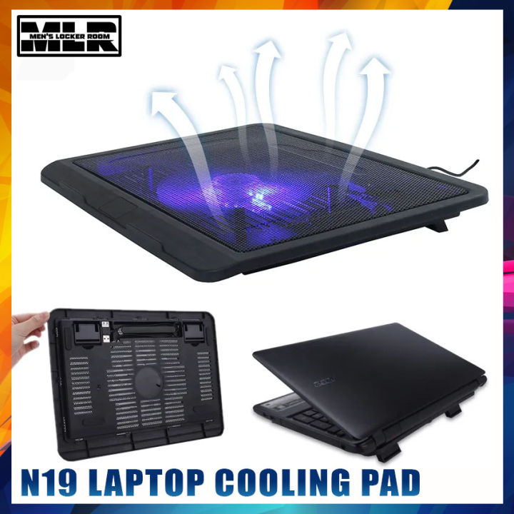 N19 USB LED Light Super Slim Notebook Laptop Cooling Cooler Pad