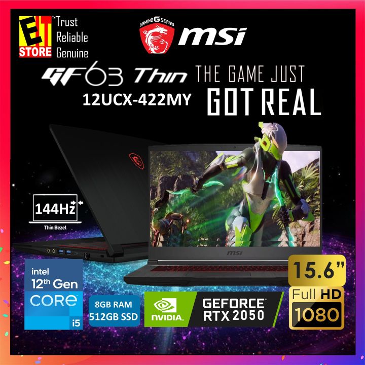 Msi Gf Gaming Laptop Ucx My Th Gen I H Gb Or Gb