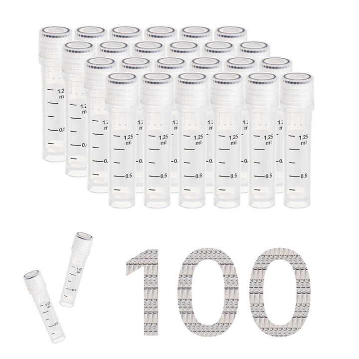 Cryovials Sterile Tubes 2ml Lab Vials With Caps Cryovial For Low