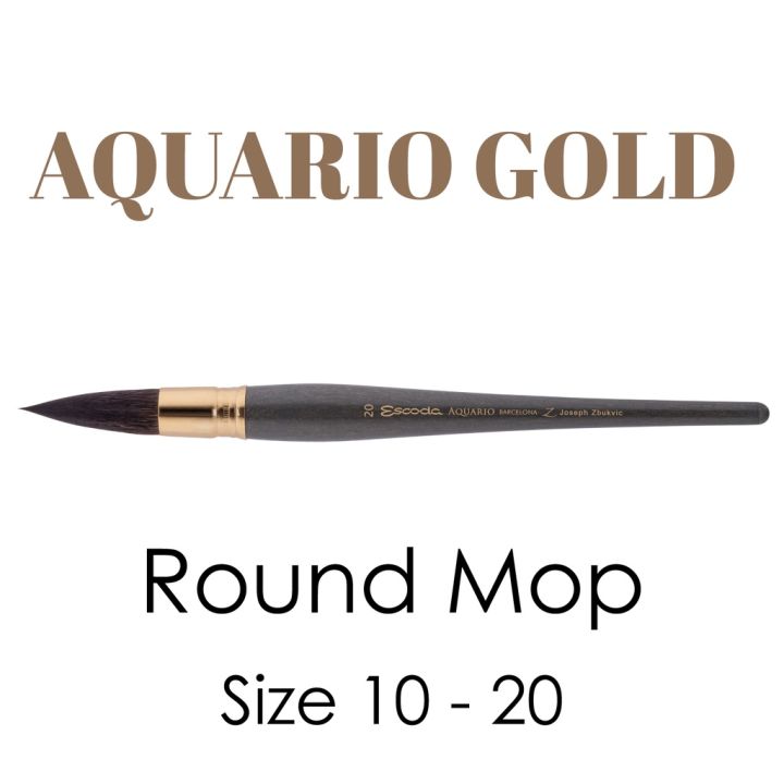 ESCODA พกนสนำ Joseph Zbukvic AQUARIO GOLD หวกลม AQUARIO GOLD