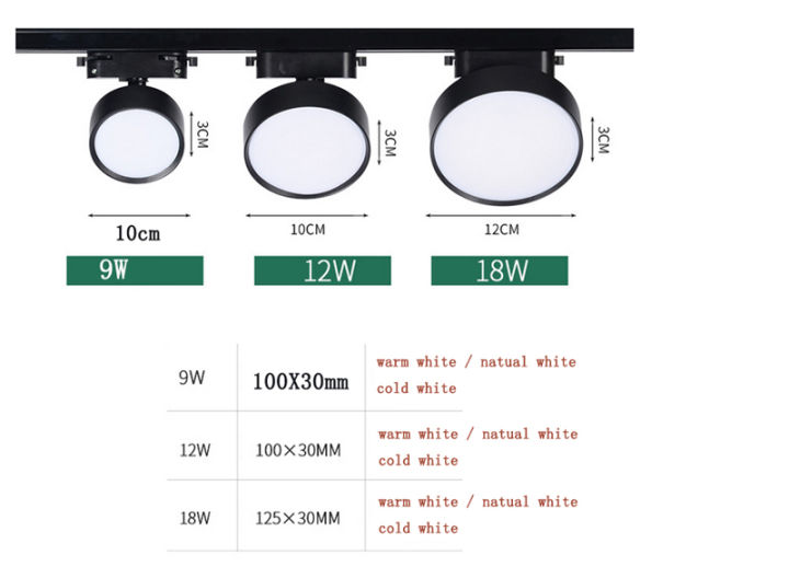 Led Cob Track Light Aluminum W W W Ceiling Rail Track Lightin On