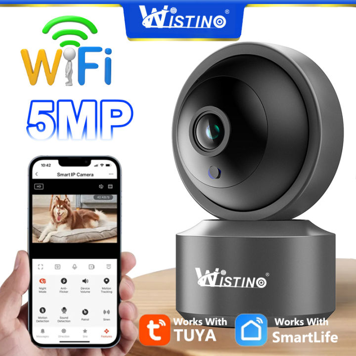 Wistino WiFi Smart IP Camera 5MP Tuya Video Surveillance Camera CCTV