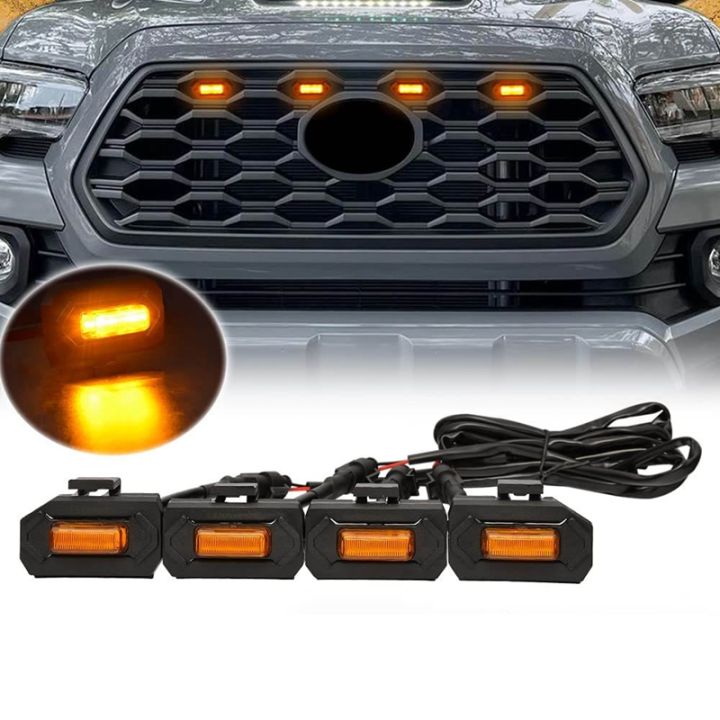 Pcs Led Front Grill Lights For Toyota Tacoma Raptor Trd Off Road Sport