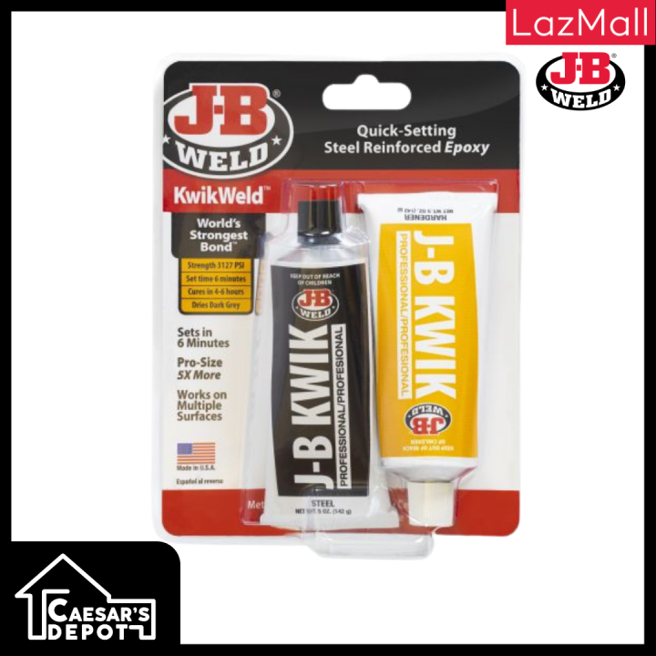 JB Weld KwikWeld Quick Setting Steel Reinforced Epoxy Professional Size