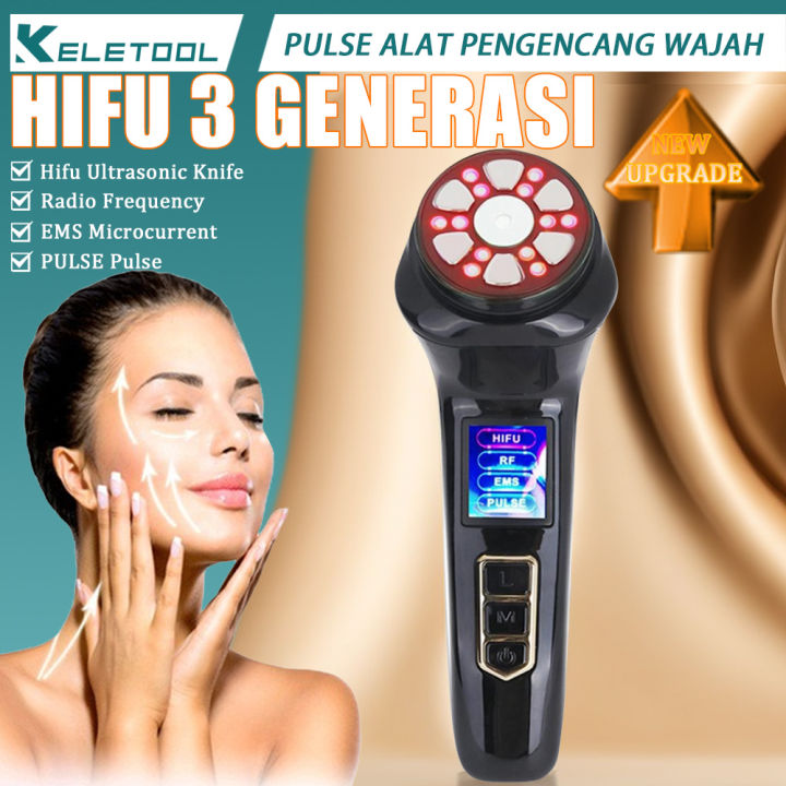 Keletool Hifu Rf Ems Pulse In Pulse Alat Pengencang Wajah Beauty