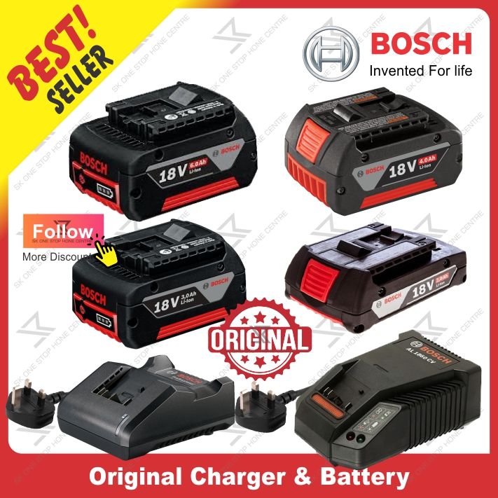 Original Bosch GBA 18V 1 5Ah 2 0Ah 3 0Ah 4 0Ah 5 0Ah Battery