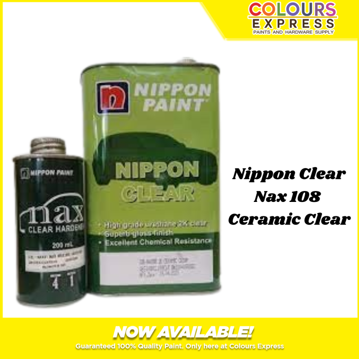 Nippon Nax 108 2k Ceramic Clear With Hardener 1Liter Lazada PH