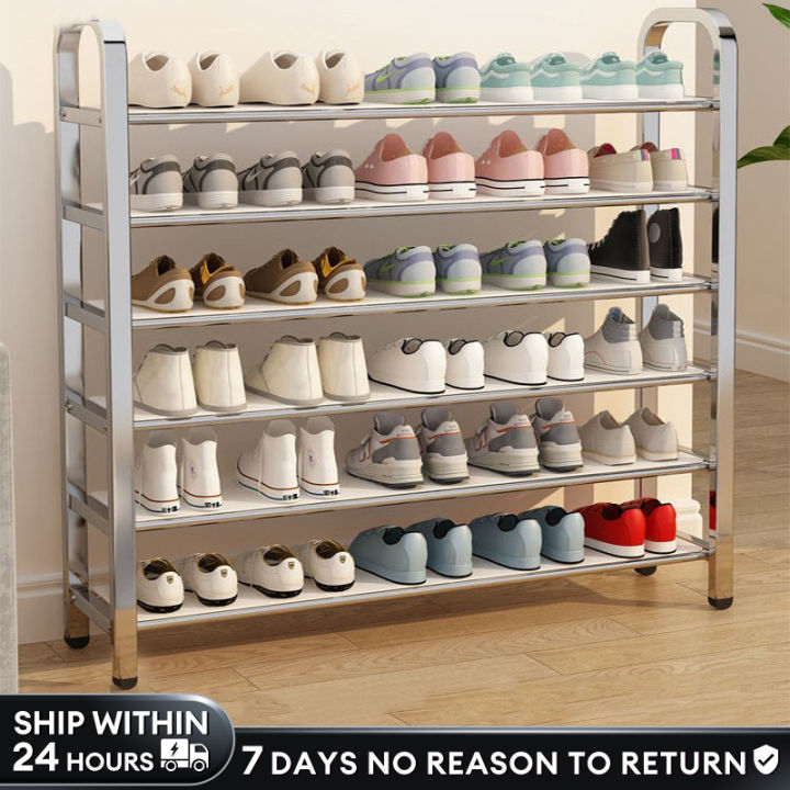 Sheeper Layer Shoe Rack Organizer Stainless Steel Shoe Storage Rack