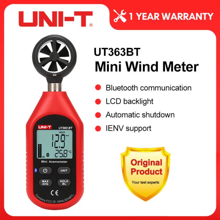 Uni T Ut Bt Mini Handheld Anemometer With Bluetooth Digital Wind