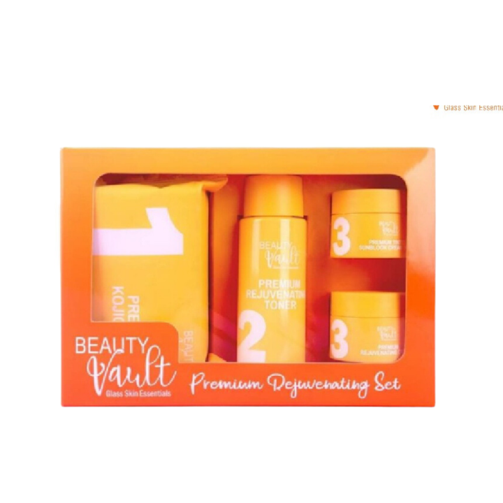 Beauty Vault Glass Skin Essentials Premium Rejuvenating Set Fda