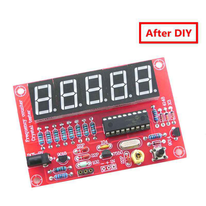 1Hz 50MHz Frequency Meter LED Crystal Oscillator Frequency Measurement