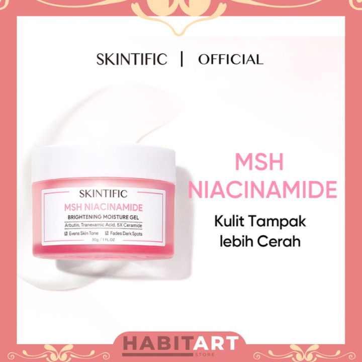 Skintific MSH Niacinamide Brightening Moisture Gel 30 Ml Lazada Indonesia