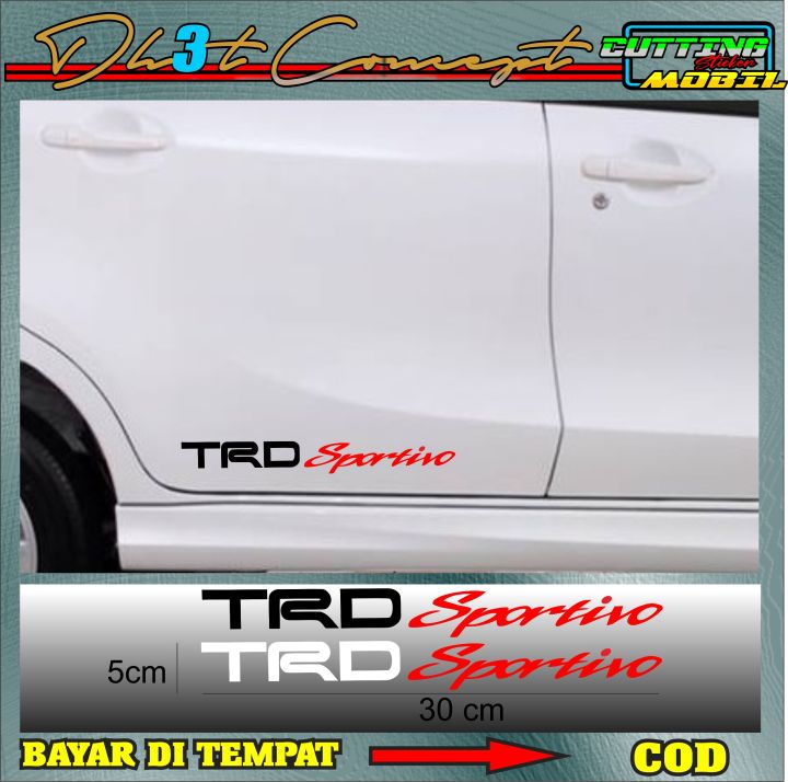 Sticker Trd Sportivo Avanza Fortuner Yaris Rush Lazada Indonesia