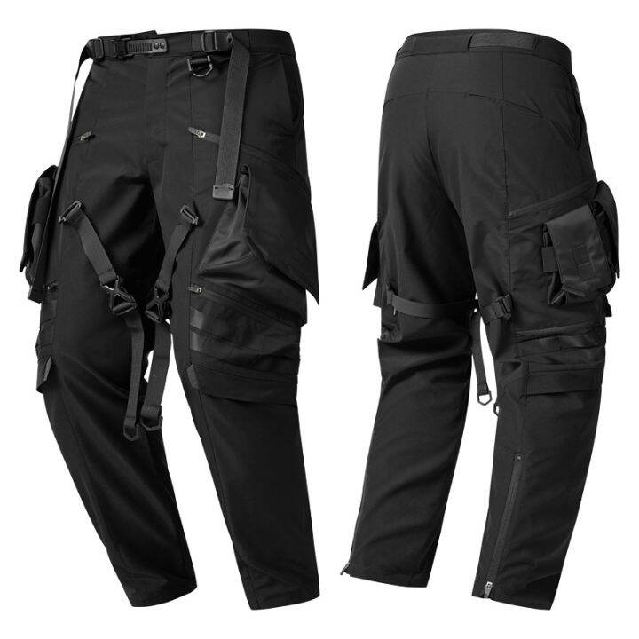 Cyberpunkcrnxx Ss Warcore Cargo Pant Techwear Paratrooper Pants