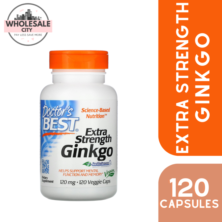 Doctor S Best Gingko Biloba 120mg Extra Strength 120 Veggie Caps