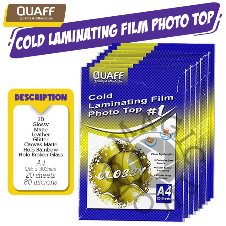 Magic Photo Quaff Photo Top Cold Laminating Film A Size Micron