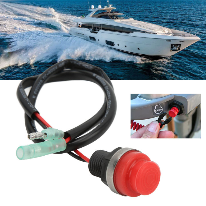 Emergency Engine Kill Switch Round Universal Outboard Start Stop Push