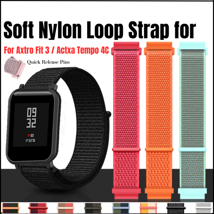 Axtro Fit Strap Soft Nylon Loop Watch Band Bracelet For Actxa Tempo