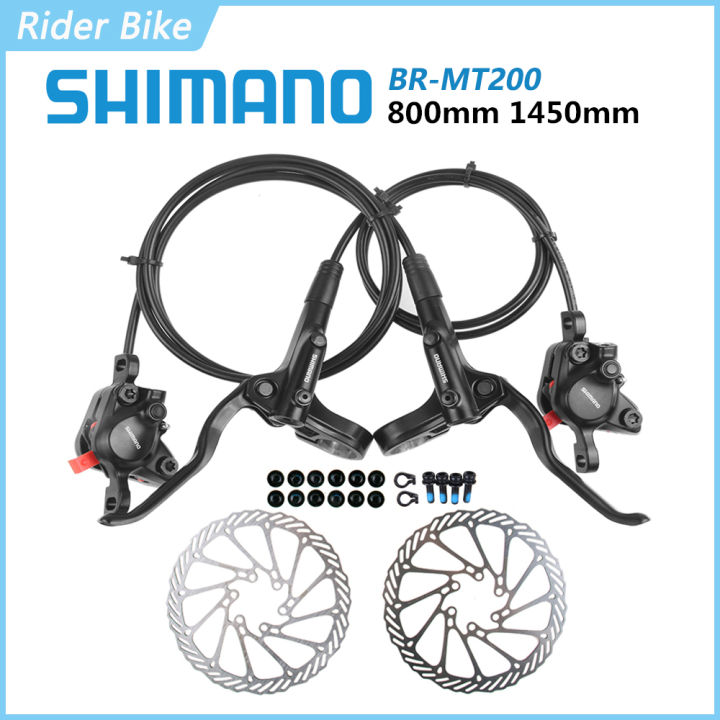 Shimano ดสกเบรกไฮดรอลกสำหรบจกรยานไฟฟา เบรก BL BR MT200เบรกสำหรบ