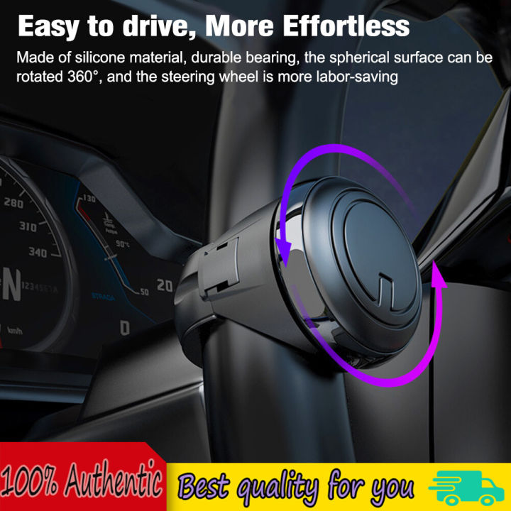 Car Turning Steering Wheel Booster Spinner Knob Degree Rotation