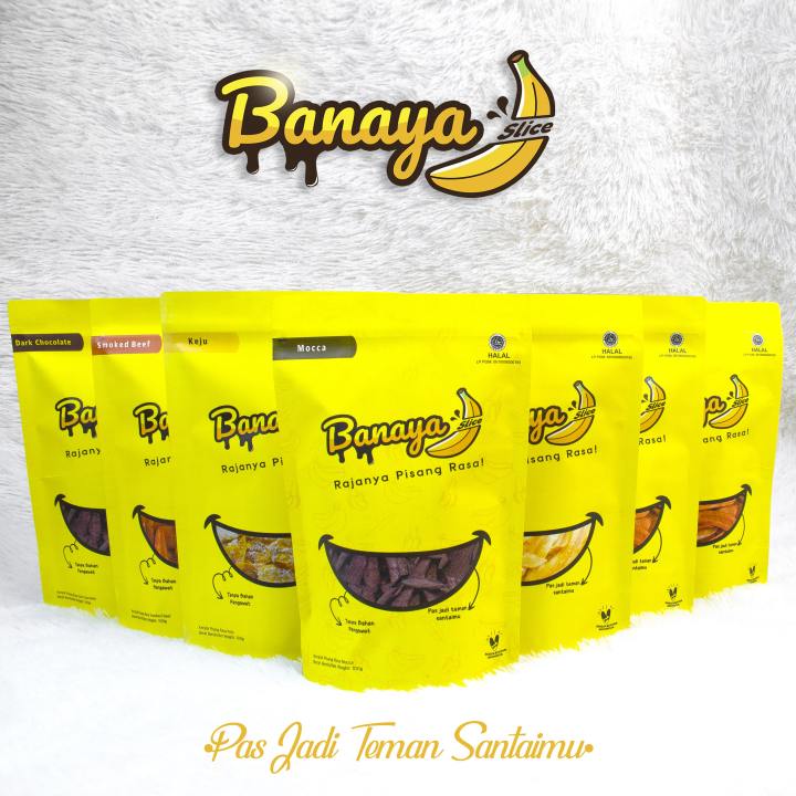 Banaya Slice Keripik Pisang Berbagai Varian Rasa Paket Hemat 1box