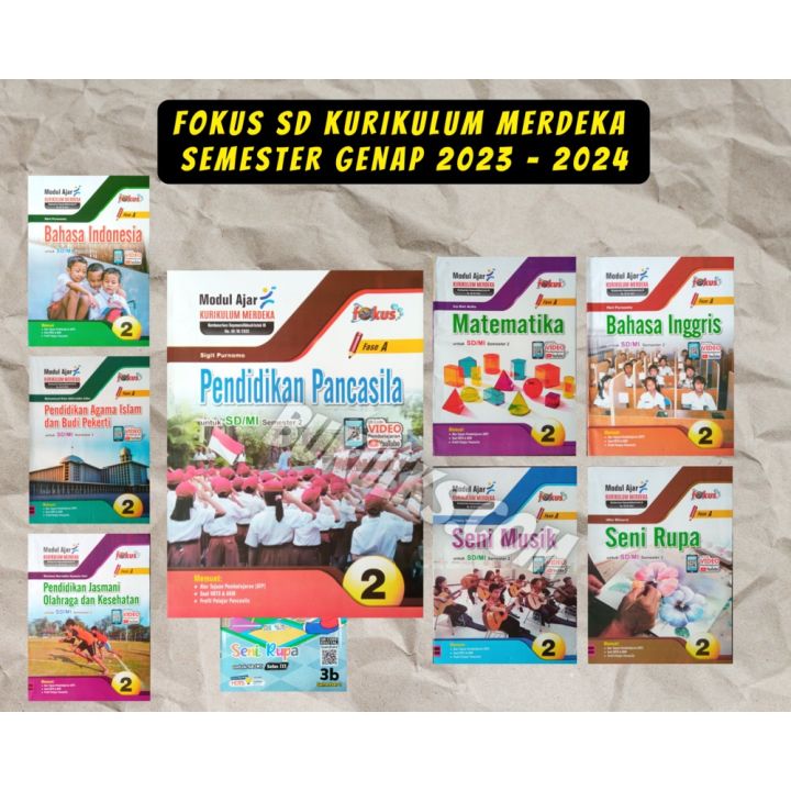 Buku LKS Fokus SD Kelas 2 Genap Kurikulum Merdeka Original Lazada