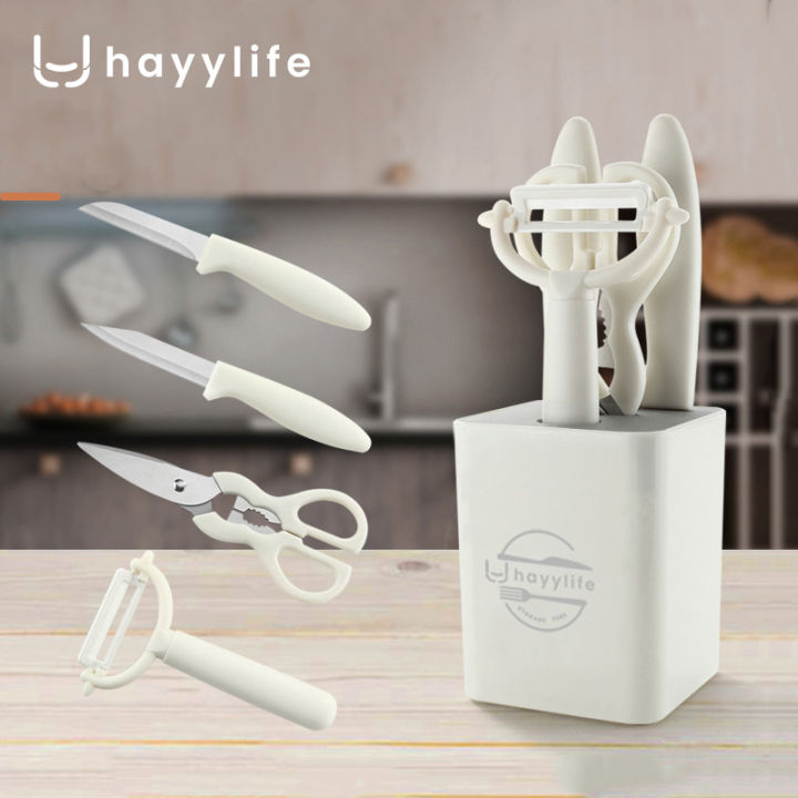 HAYYLIFE Set Pisau Gadget Dapur 5pcs Set Pisau Pemotong Buah