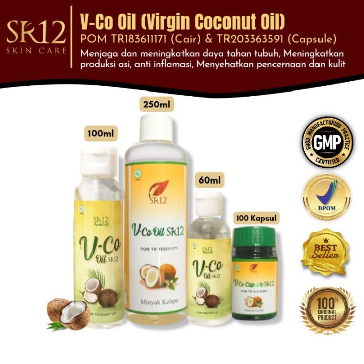 Sr Vco Virgin Coconut Oil Minyak Kelapa Murni Sejuta Manfaat Cair