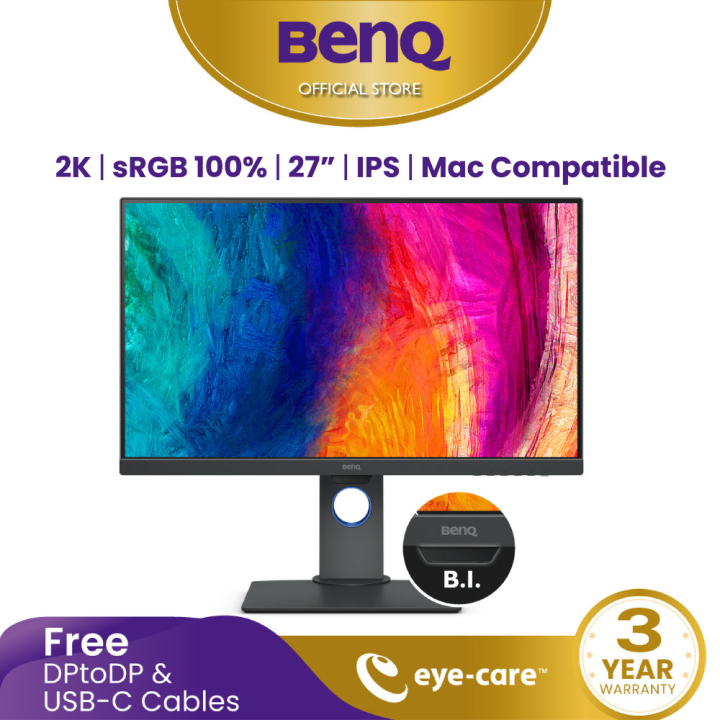 BenQ PD2705Q Mac Compatible 27 2K IPS 100 SRGB Rec 709 Color Accurate