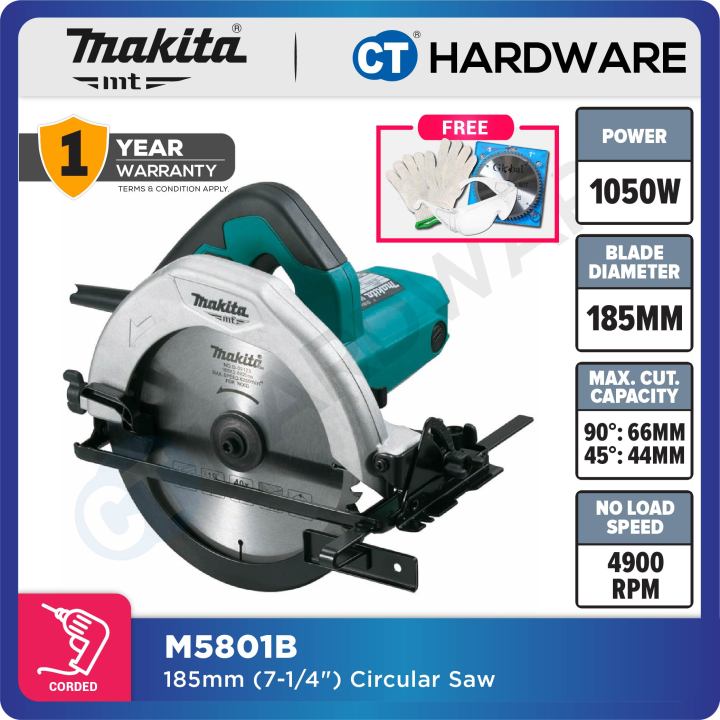 MAKITA MT M5801B CORDED CIRCULAR SAW 7 1 4 1050W 4900RPM Lazada