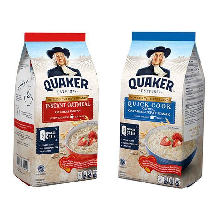 Quaker Oats Instant Oatmeal Quick Cook Cereal Drink 3in1 Original