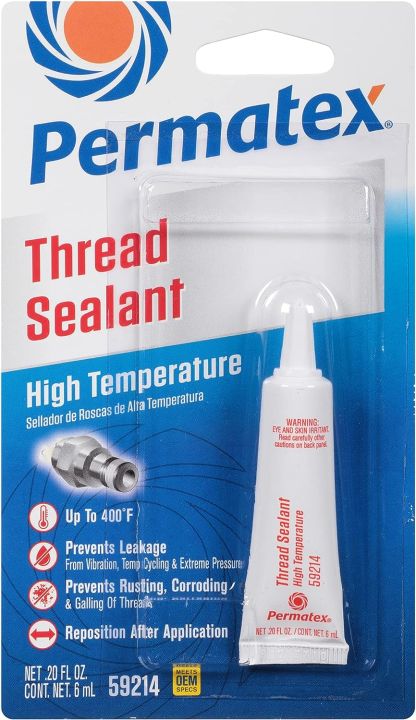 Permatex Thread Sealant Hight Temperature 59214 20 Fl Oz 6 Ml