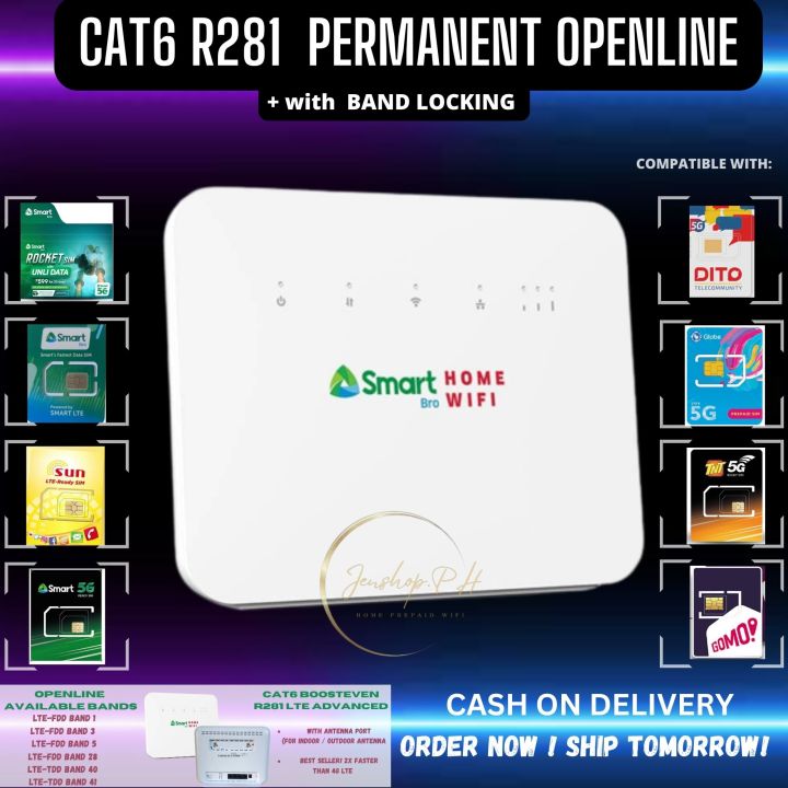 Smart Bro Home Prepaid Wifi Lte Advanced Cat Boosteven R Permanent