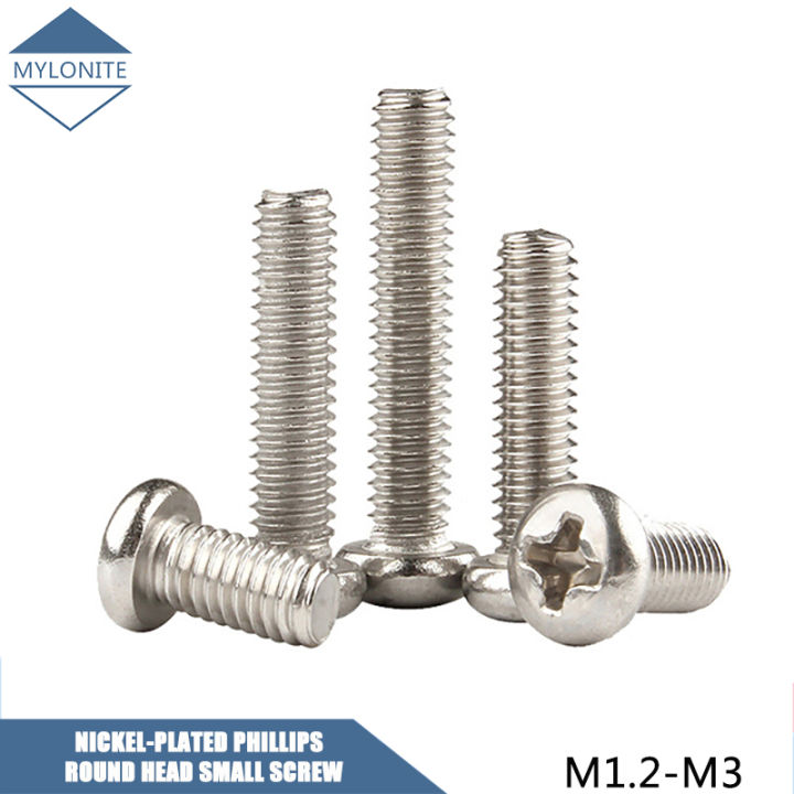 Nickel Plated Phillips Round Head Screw M M M M M M M