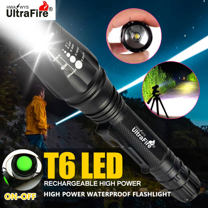 In Stockoriginal Waterproof Flashlight Ultra Fine Emergency Light