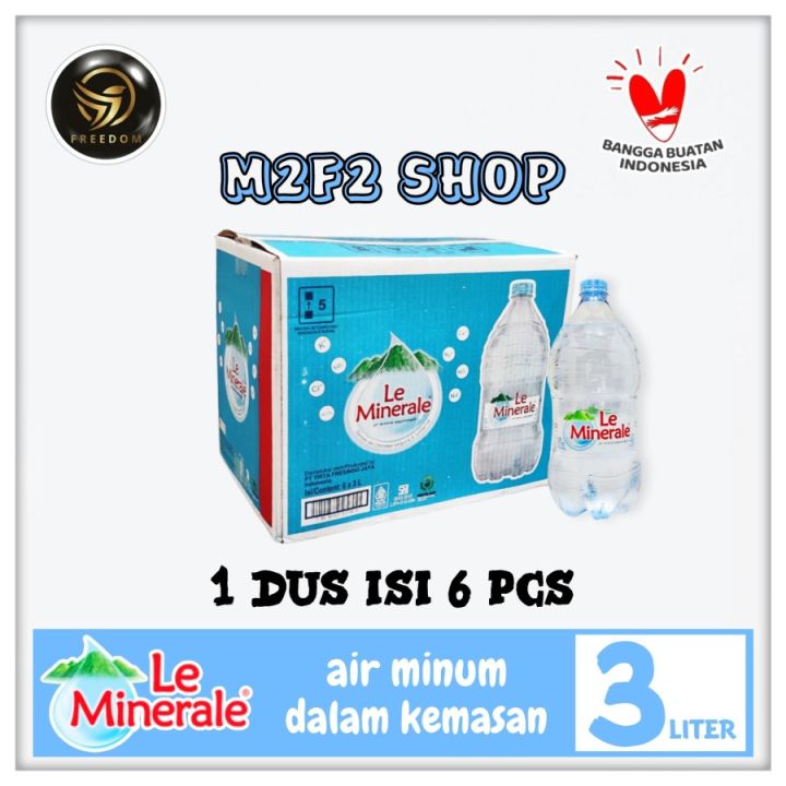 Air Mineral Le Minerale Baby Galon Isi 3 Liter Kemasan Karton