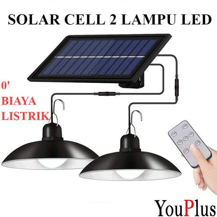 LAMPU SOLAR OUTDOOR LAMPU SOLAR BOHLAM 2 LAMPU LAMPU TENAGA