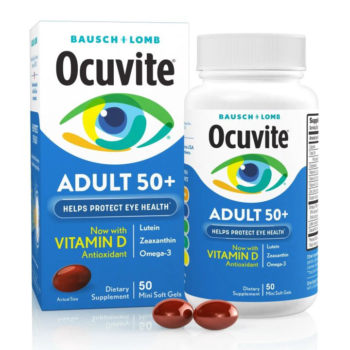 วตามนบำลงสายตา สำหรบคนอาย 50 ขนไป Bausch and Lomb Ocuvite