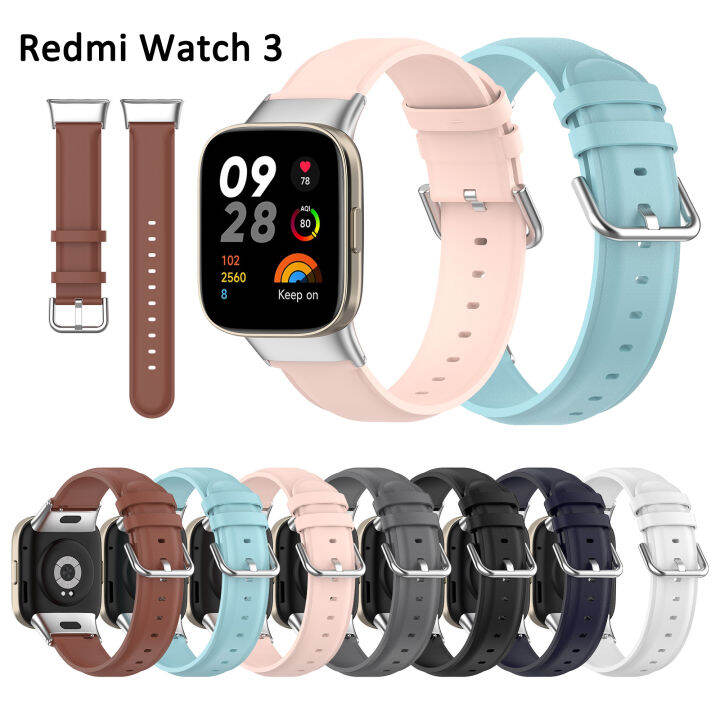 For Redmi Watch 3 Strap 2023 New Fashion Leather Classic Buckle Deisgn