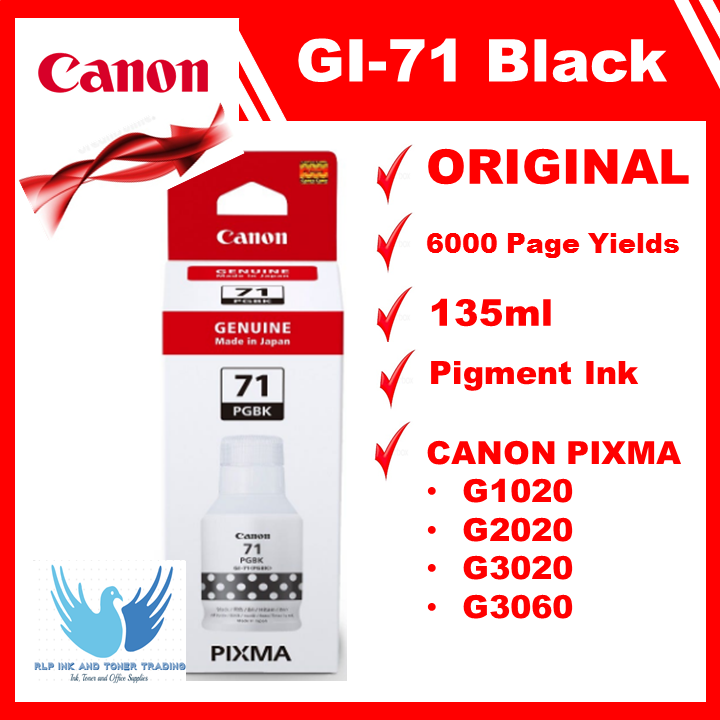 Canon GI 71 Black Original Pigment Ink Lazada PH