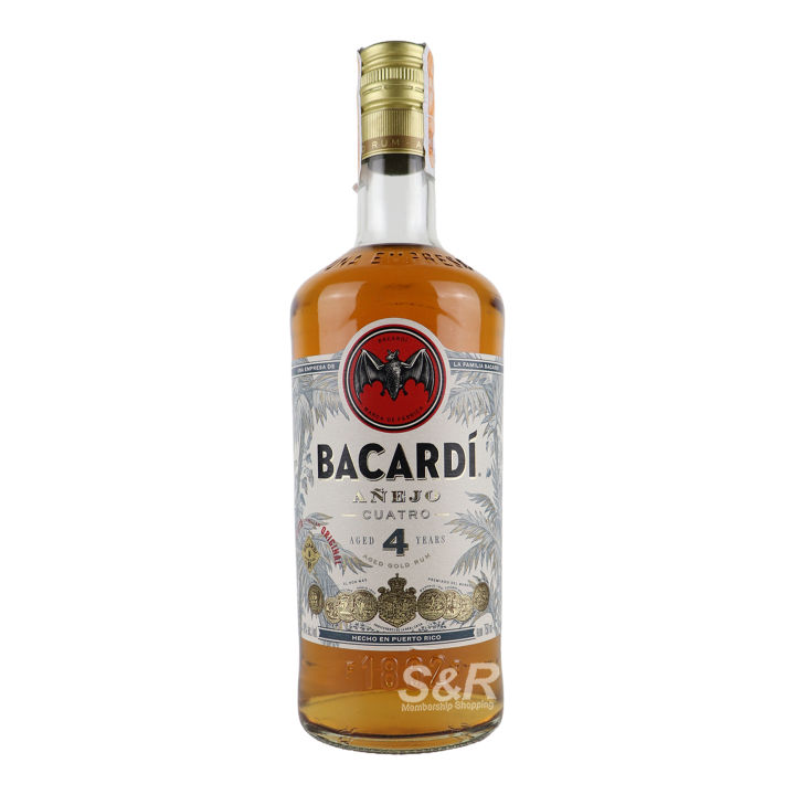 Bacardi A Ejo Cuatro Aged Gold Rum Ml Lazada Ph