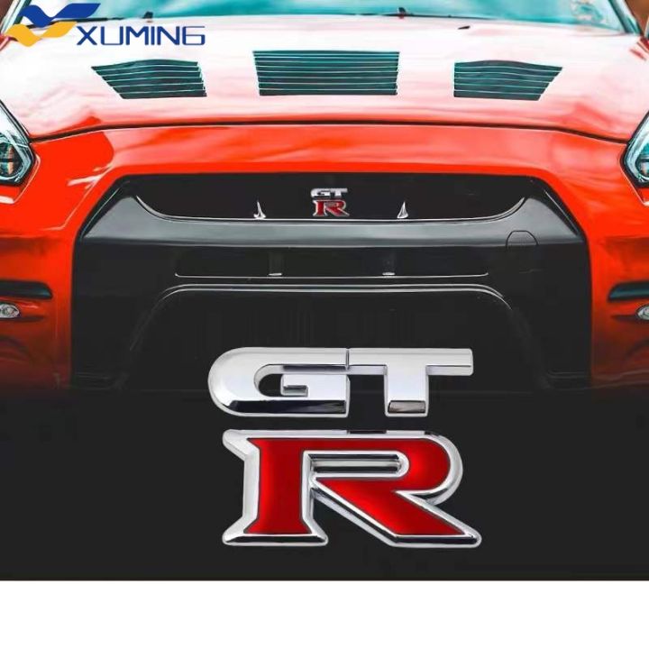 Xuming 1 kim loại GTR logo Nissan GTR 3D sửa đổi chia xe ô tô trang trí