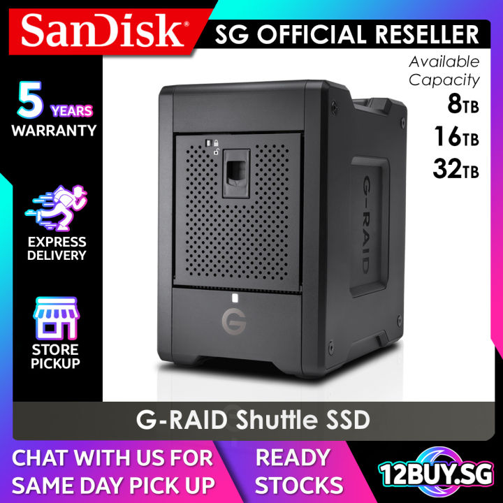 PRE ORDER SanDisk Professional G RAID SHUTTLE SSD Storage System