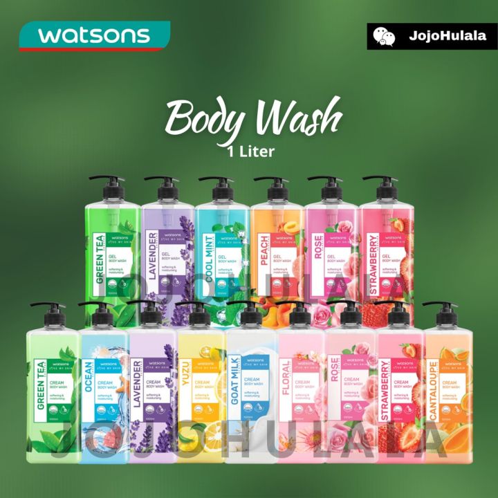 Watson Watsons Gel Bath Body Wash Shower L Litre Lazada