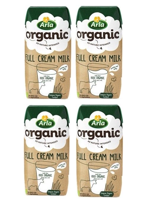 Arla Organic Full Cream Milk 200ml Pack Of 4 Lazada PH