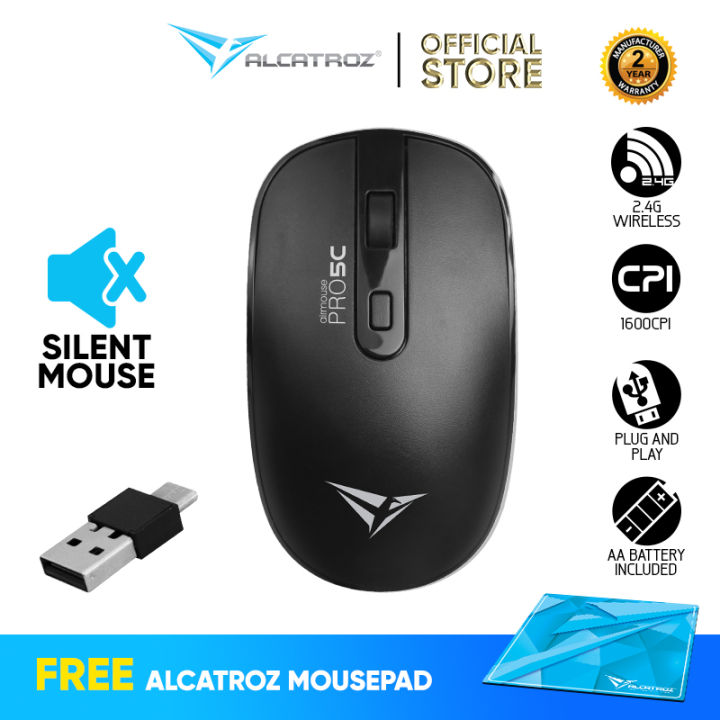 Alcatroz Airmouse Pro C Silent Click Wireless Mouse G Wireless